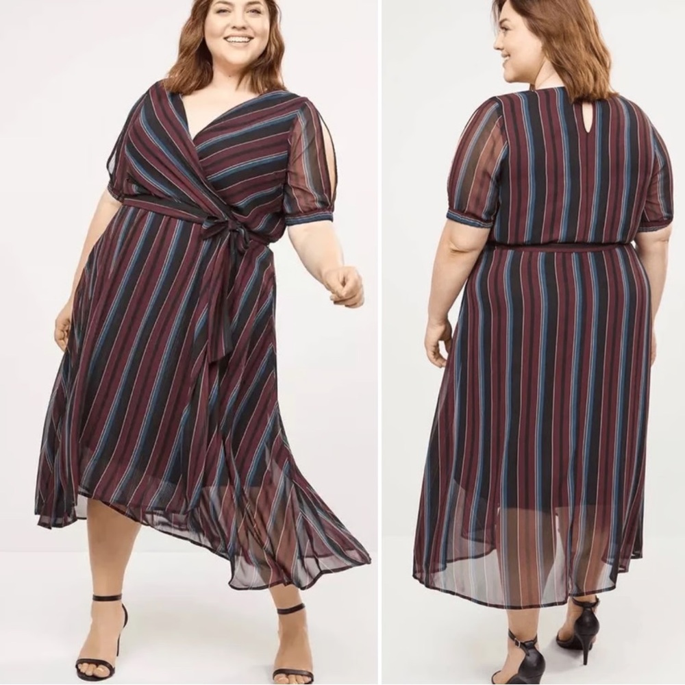 Lane Bryant Striped Dress - Size 22